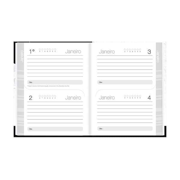 Agenda permanente, Snoopy, 114 folhas, 2635570, Spiral Sno - PT 1 UN