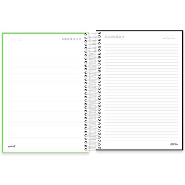 Caderno Universitário Capa Polipropileno 10X1 160 Folhas Lumi Verde Spiral - PT 1 UN