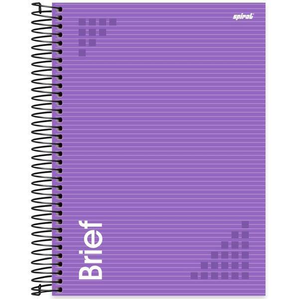 Caderno Universitário Capa Dura 10X1 160 Folhas Brief Lilás Spiral - PT 1 UN