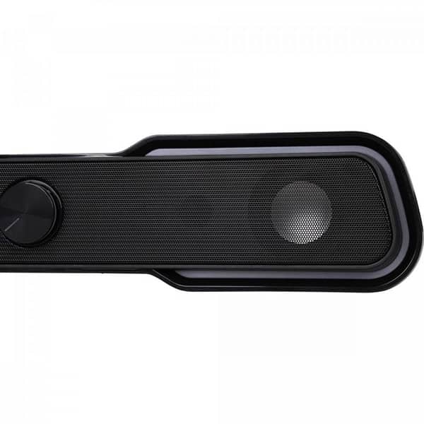 Caixa de som Soundbar Gamer Para PC, RGB, 6W, P2 + USB, Preta, 73400, Fortrek - CX 1 UN