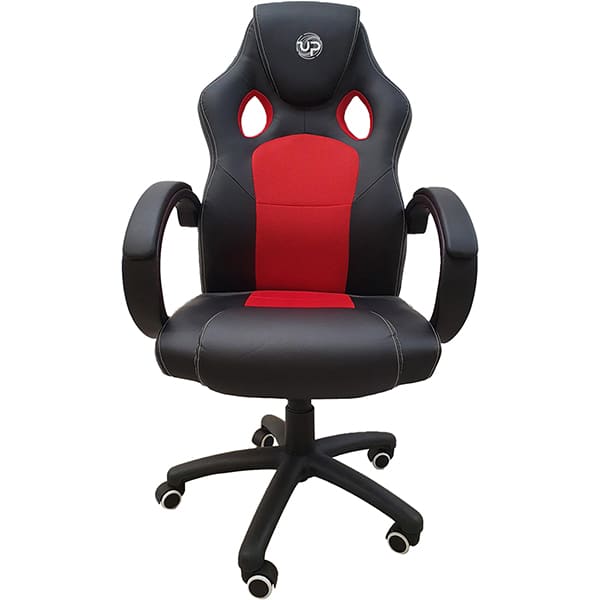 Cadeira Gamer UP X32FB com Encosto Inclinável 25° e Assento Ajustável - Preta e Vermelha - CX 1 UN