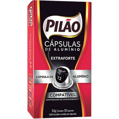 Café Pilão Cápsula Extraforte Compatível com Máquina de Café Nespresso CX 10 UN