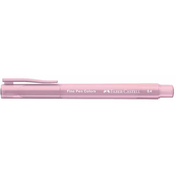 Caneta hidrográfica Ponta Porosa Fine Pen, Ponta Fina 0.4mm, Rosa Escuro, Faber-Castell - 1 UN