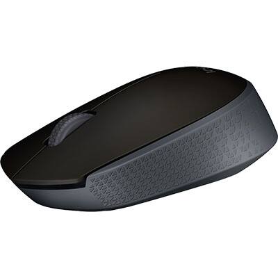 Mouse sem fio Logitech M170 com Design Ambidestro Compacto, Conexão USB e Pilha Inclusa - Preto CX 1 UN