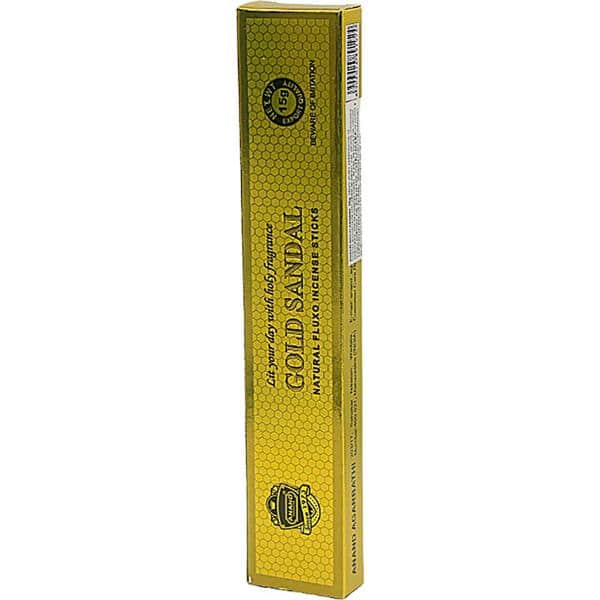 Incenso Anand, Gold Sândalo, 763C, Sac - CX 10 UN