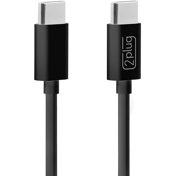 Cabo USB C para Tipo-C, 12cm, Preto, 2Plug - CX 1 UN